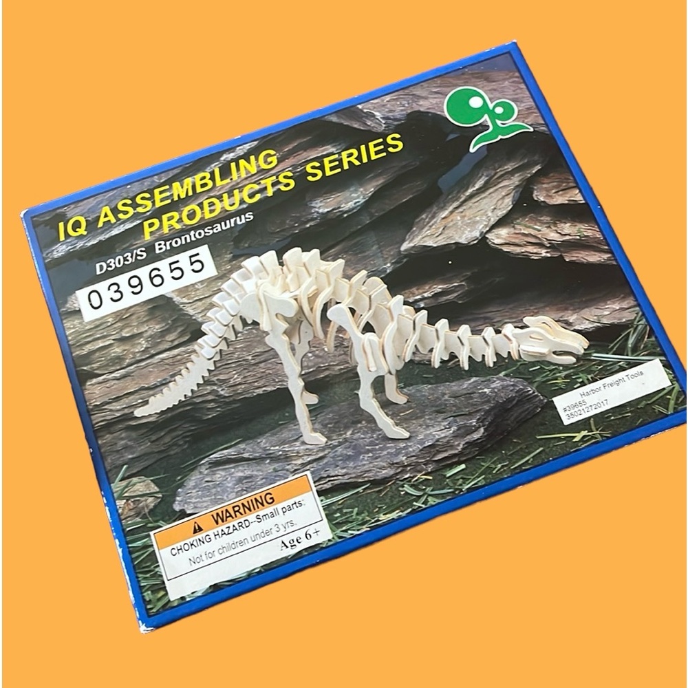 Wooden 3D Brontosaurus Puzzle